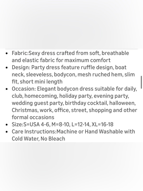 HOCILLE Black Boat Neck Bodycon Ruffle Hem Mini Dress - Picture 8 of 12